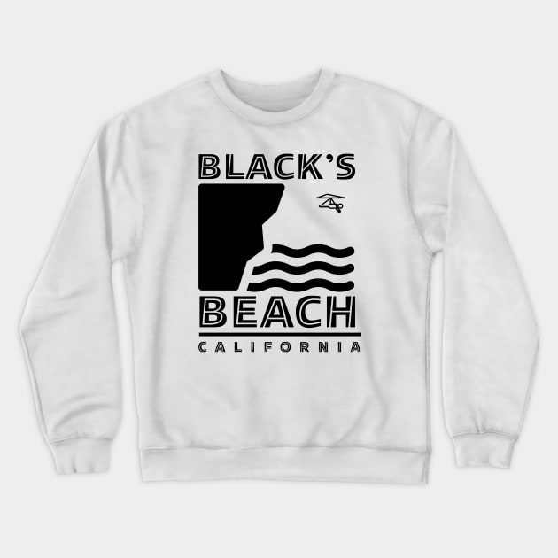 Black's Beach California II Crewneck Sweatshirt by Midcoast